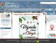 Tablet Screenshot of comune.vignola.mo.it